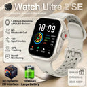 For IOS Watch Ultra 2 SE Men Women Smart Bracelet 1000mAh Battery GPS AMOLED Display Bluetooth Call Sport Waterproof Smart Watch