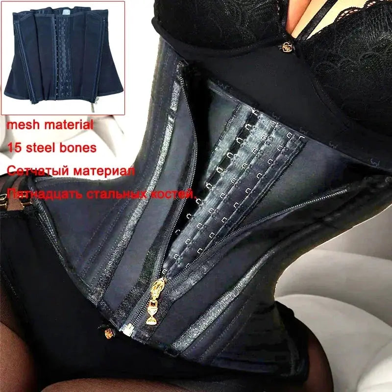 Double Compression Waist Trainer Girdle Slimming Shaper
