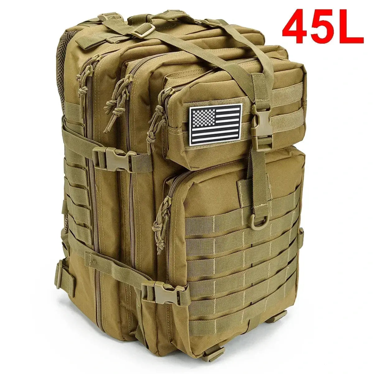 QTQY 30 50L Tactical Backpack for Men Hiking Survival Bag