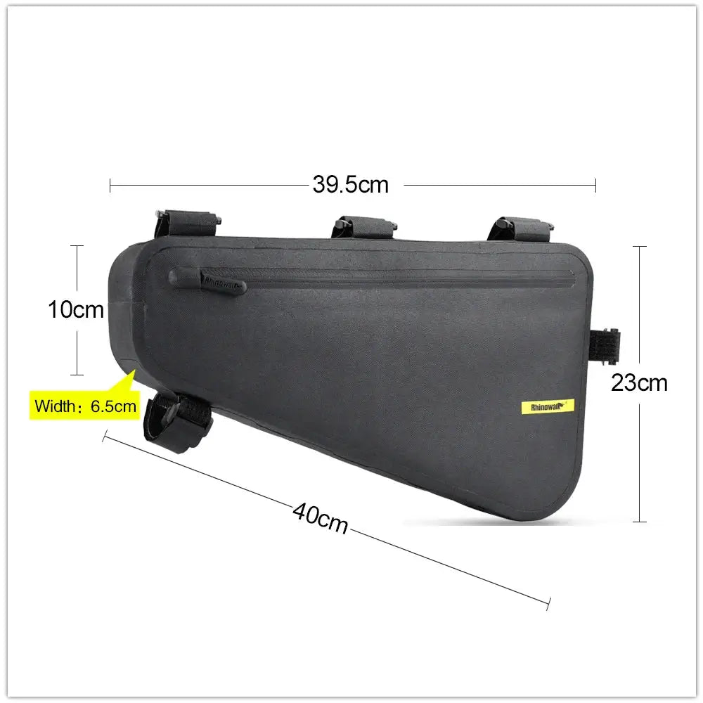 Rhinowalk Bike Frame Bag Waterproof 4L Big Capacity Triangle Bag Bicycle Bikepacking Bag Storage Tool Pouch For MTB Road Bike