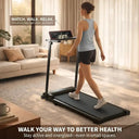 Under Desk Walking Pad 2.5 HP Incline For Small Apartment