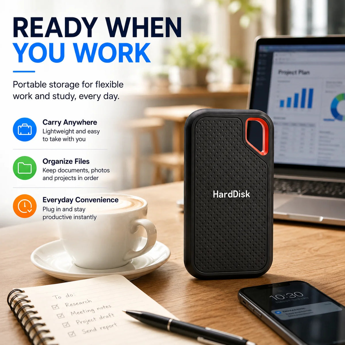 External SSD Hard Drive 2TB