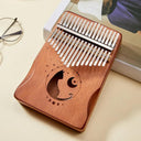 17 Keys Kalimba Gradient Color Design Thumb Piano Mahogany