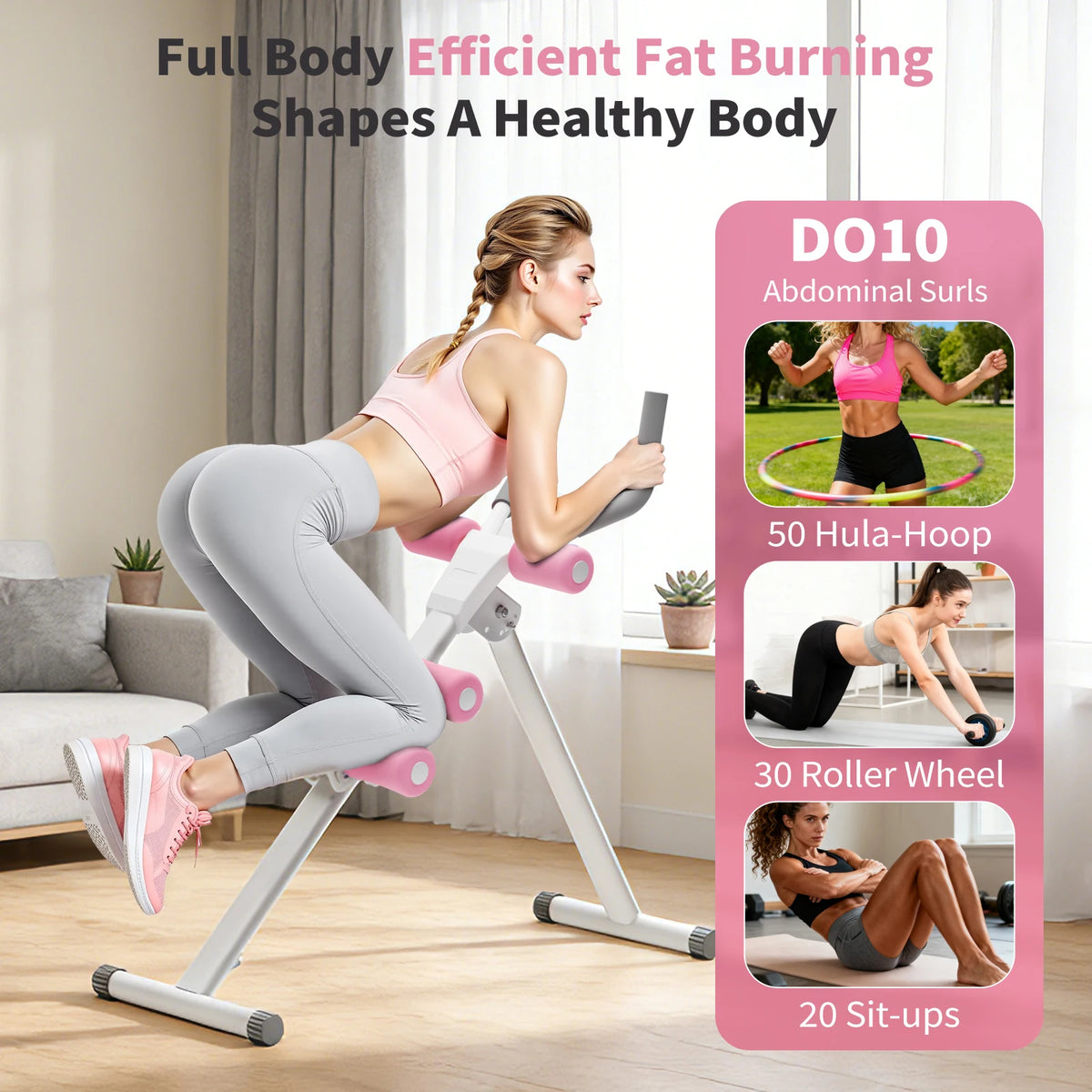 Abdominal Ab Machine Trainer Core Workout Foldable Home Gym — product view 2
