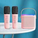 Portable Bluetooth 5.3 Speaker System With 2 Wireless Microphones