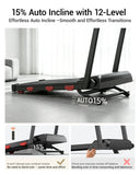 Robore X9F Quiet Auto Incline Treadmill Folding Walking Pad