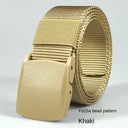 White Automatic Buckle Nylon Army