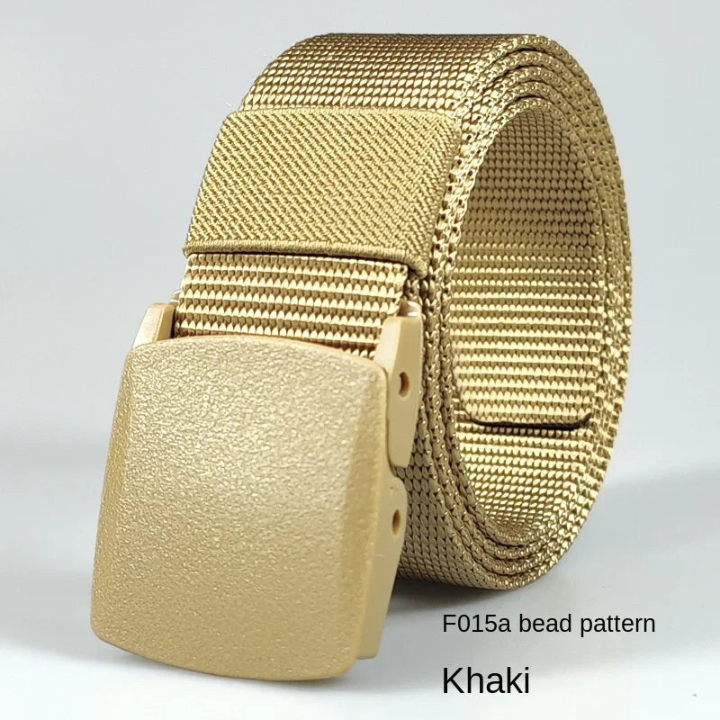 White Automatic Buckle Nylon Army