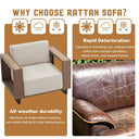 Rattan Outdoor Upholstered Couch