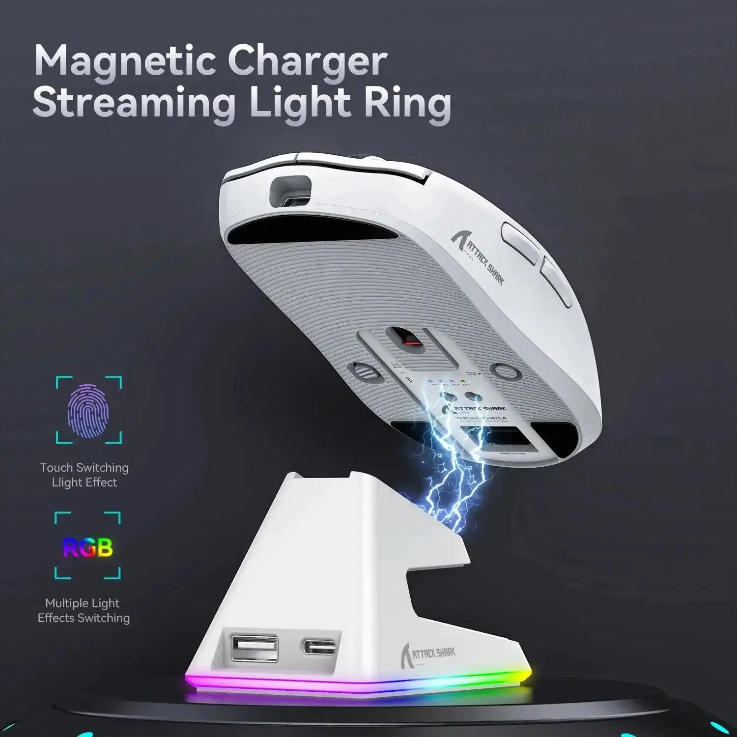 Lightweight Wireless Gaming Mouse 3 Mode Wired 2.4G BT5.2 - OurLum.com