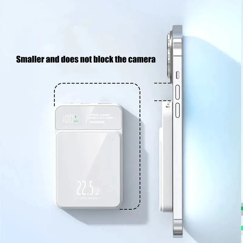 10000mAh Magnetic Power Bank 20W Wireless Powerbank Slim Portable Battery Charger for MagSafe iPhone 17 16 15 Samsung 24 23