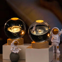 3D LED Night Light: USB Lamp with Galactic Solar System Design for Kids