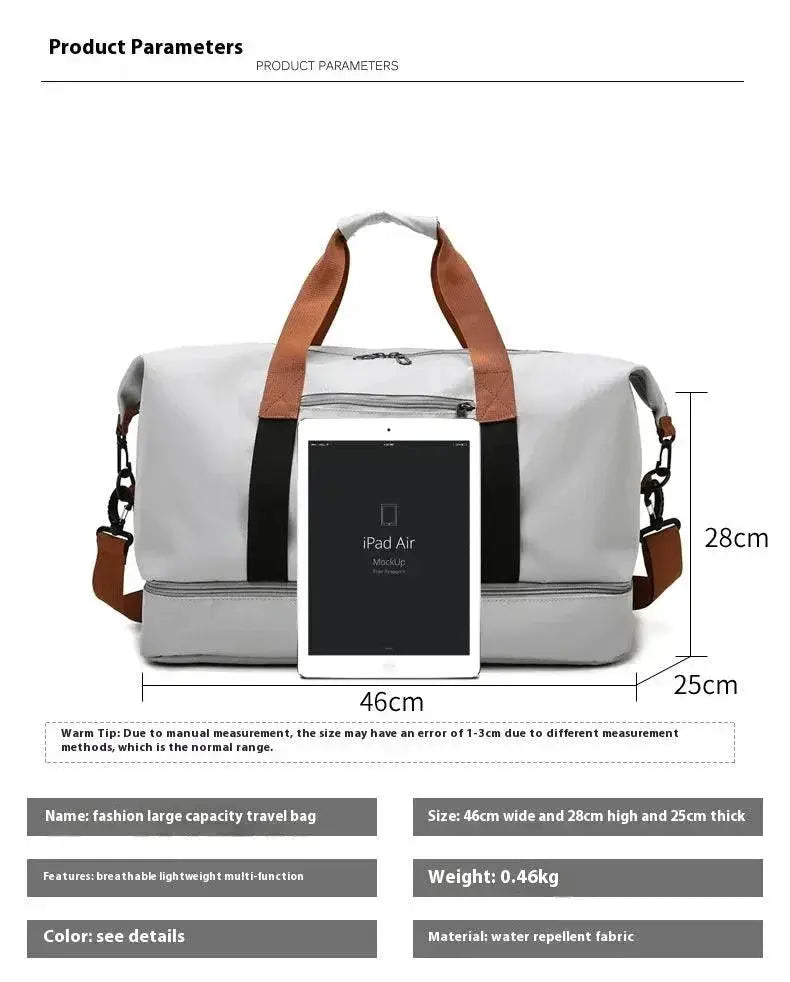 Travel Gym Bag Portable Duffle Carry On Fitness And Travel