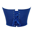 Women Overbust Corsets Crop Tops Golden Printed Bustiers