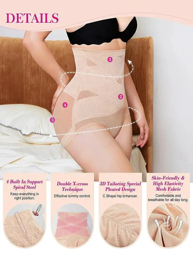 High Waisted Shaping Control Panties Tummy Tamer Butt Lifter