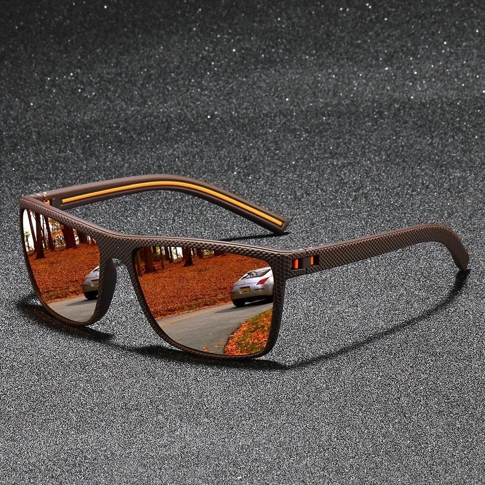 Unisex Vintage Square Polarized Sunglasses UV400 Protection