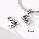 Sterling Silver Charm Bead Eiffel