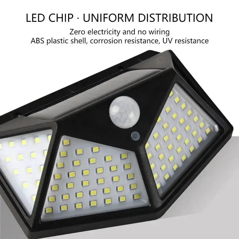 100LED Solar Wall Lamp Outdoor Waterproof Motion Sensor - OurLum.com