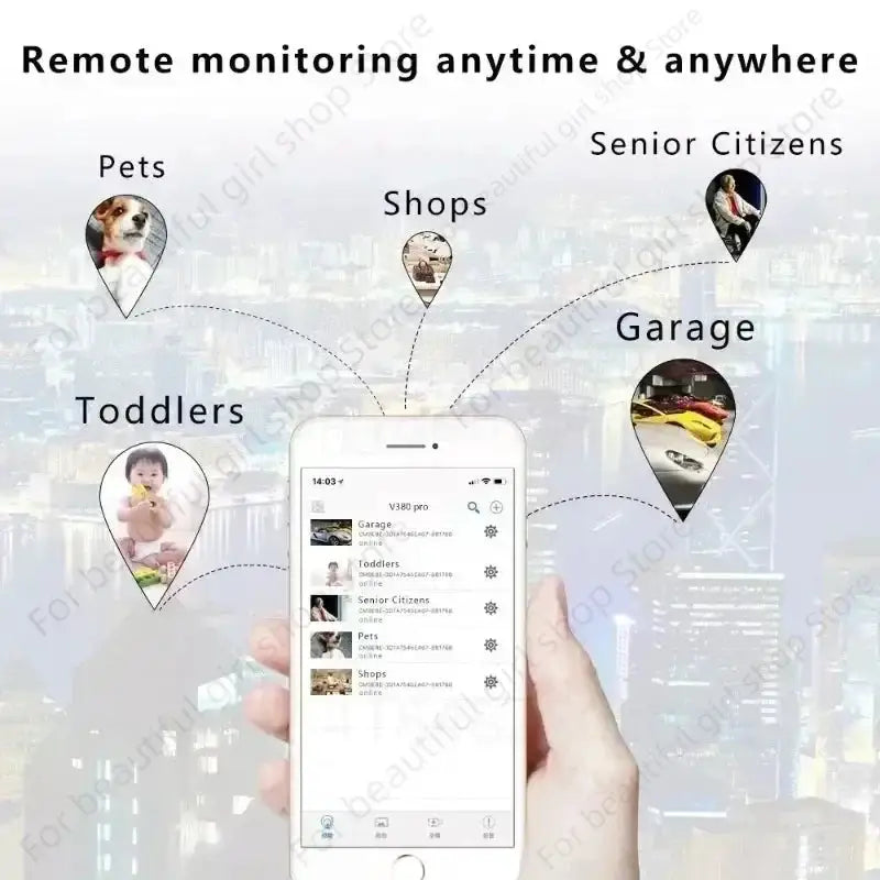 Mini WiFi Camera 1080P Remote Monitoring Night Vision Battery