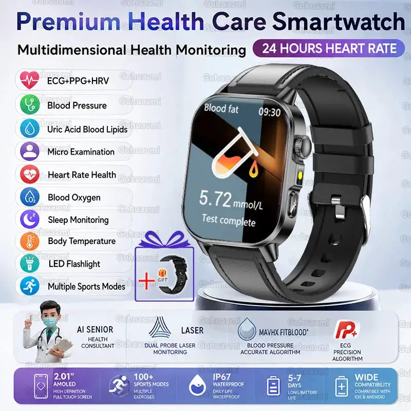 AI ECG Health Smart Watch For Men — product view 11
