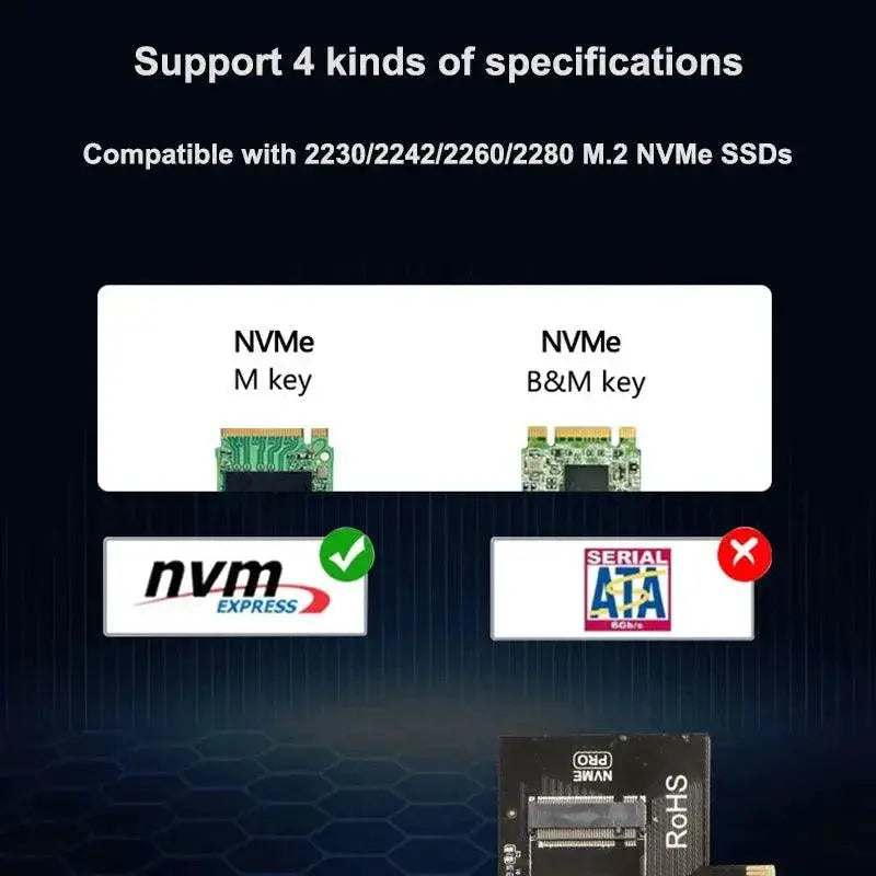 M.2 NVMe SSD PCIe Adapter for Next-Level PC Speed Boost