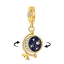 Golden Charm Beads Sterling Silver
