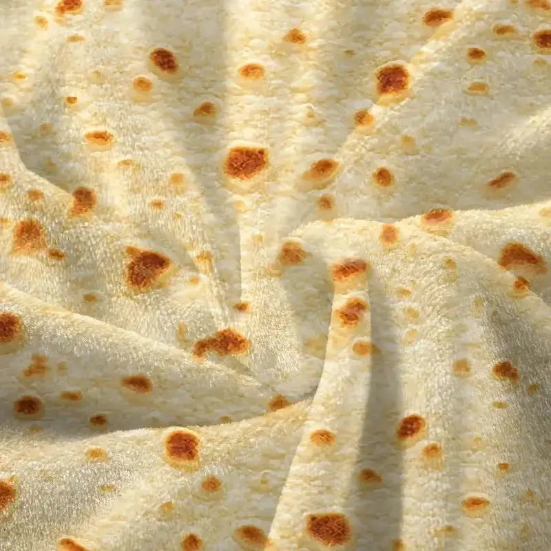 Multi Size Funny Round Corn Tortilla Blanket Soft Warm Throw