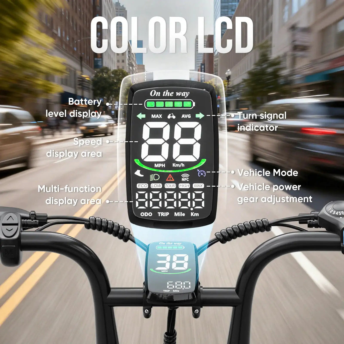 Spacewalk Fat Tire Electric Bike Adults 1500W Peak Motor 28MPH Speed 20x3.0 All Terrain Ebike 48V 13Ah Removable Battery NFC Unlock UL Certified USA Warehouse