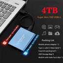 Portable 2TB Mini SSD Drive High Speed External Storage