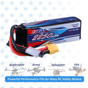 SIGP 3S Lipo Battery for 11.1V 2250mAh 2Pack Deal