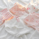 Stylish Cotton Panties Set: Breathable Fun Print Underwear