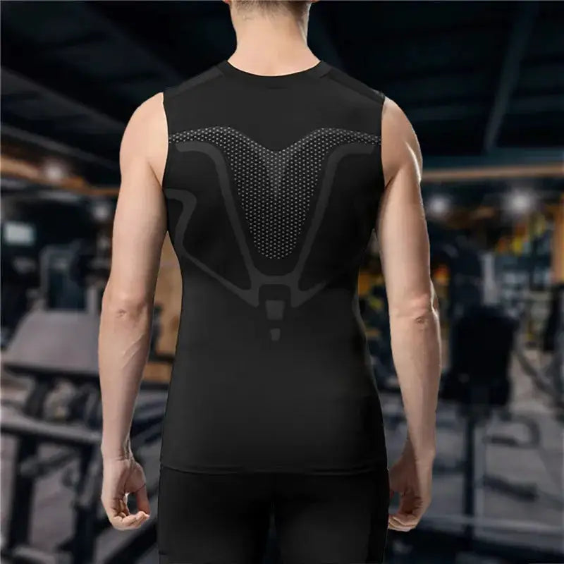 Mens Ice Silk Compression Shaping Vest Slimming Tank — product view 18