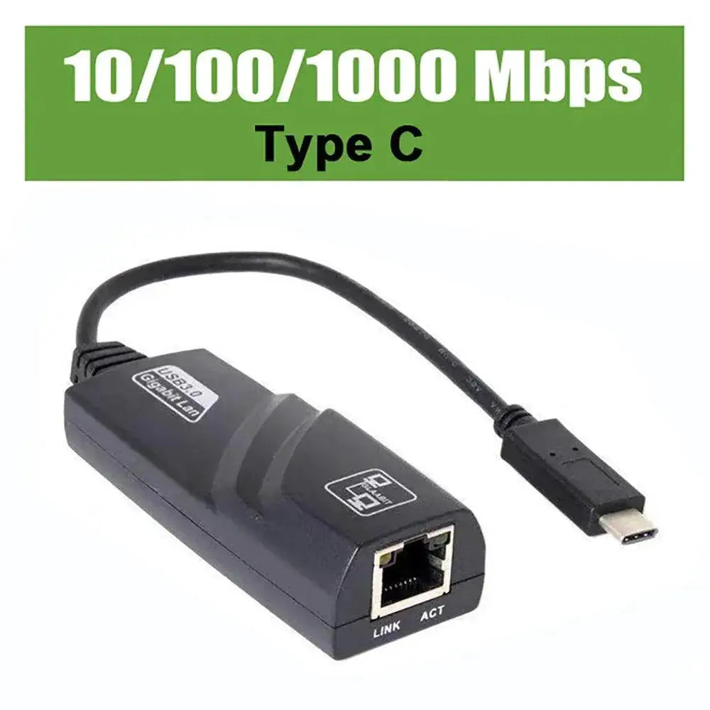 USB Ethernet Adapter Fast Network Card for Windows and Mac