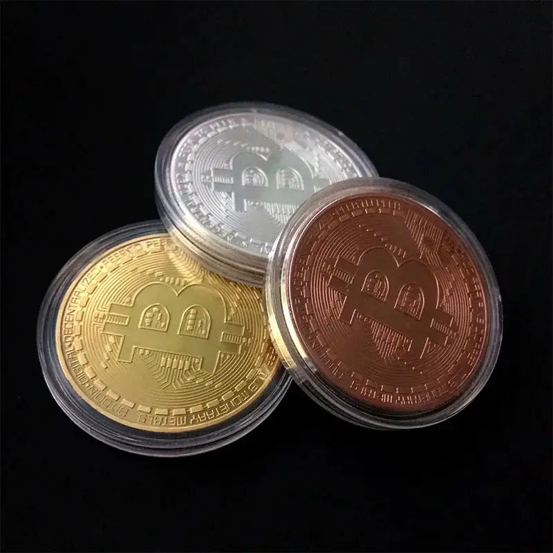 Gold Plated Bitcoin Collectible Coin — product view 5