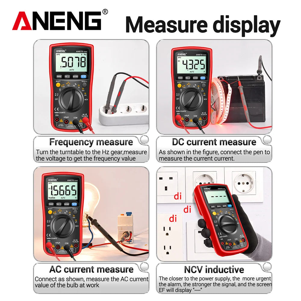 Counts Digital Multimeter True Rms