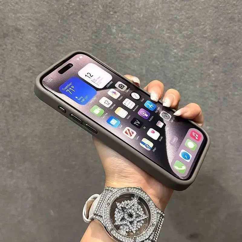 Luxury Magnetic Shockproof Phone Case For iPhone 16 15 14 13 12 17 18 Pro Max For Magsafe Funda Stand Glass Lens Protector Cover