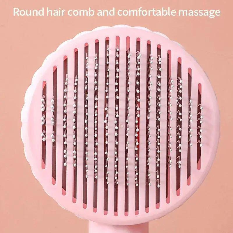 Pet Grooming Combo Self Cleaning Slicker Dog Brush Tool