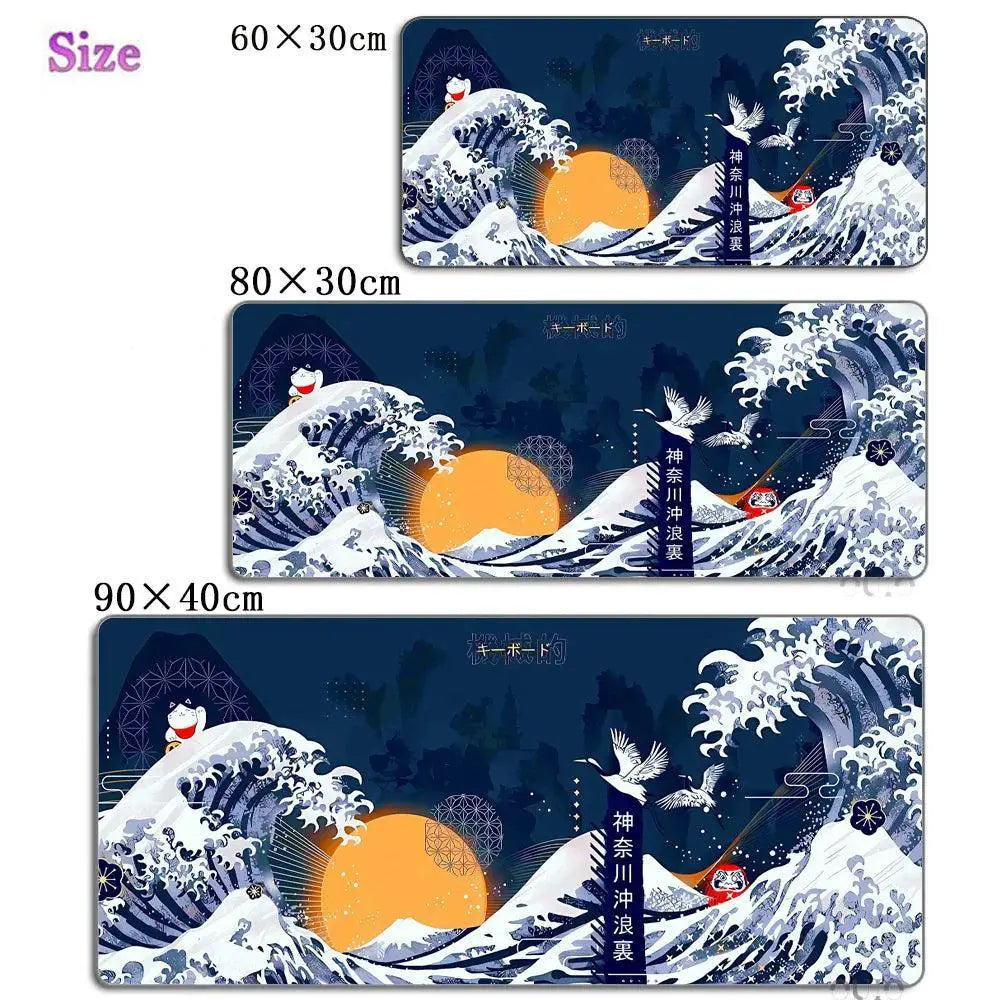 Great Wave Mousepad with Wrist Rest — product view 9