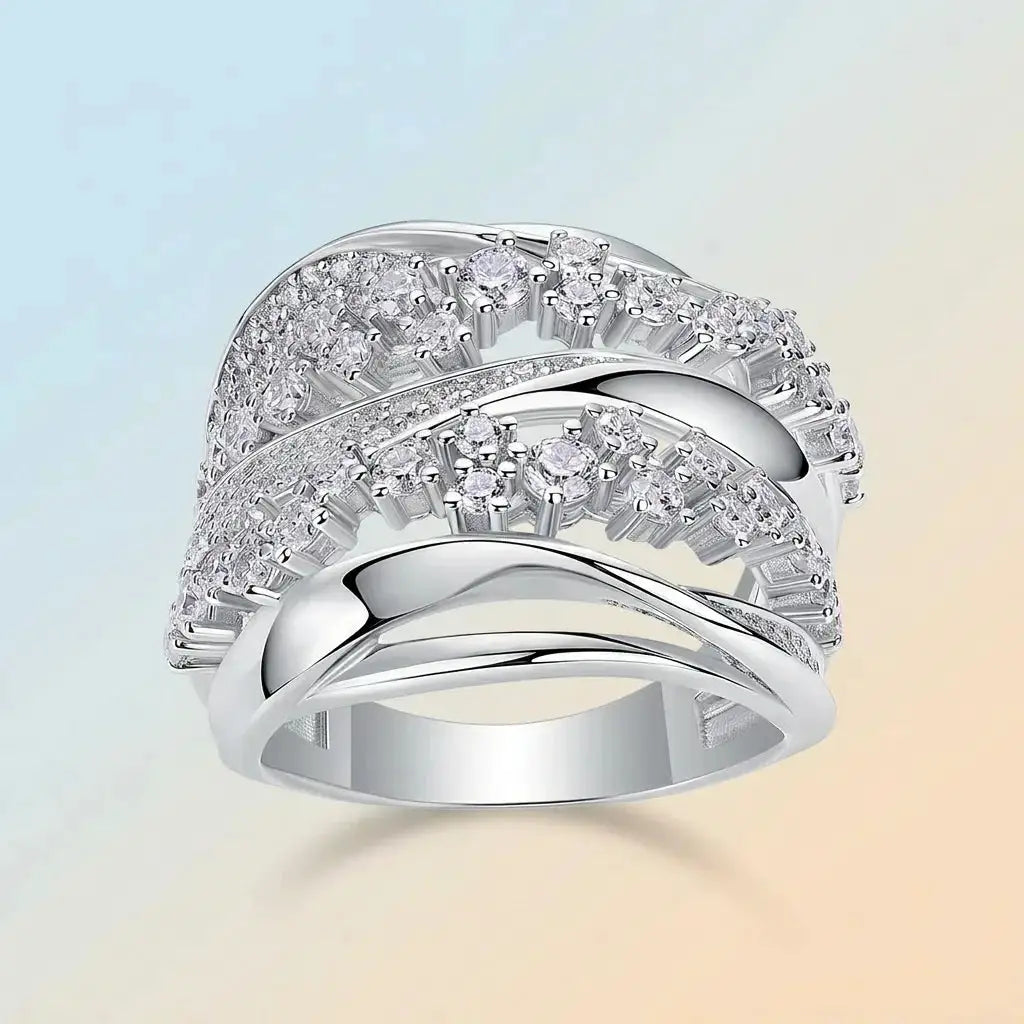 Sterling Silver Silver Unisex Moissanite Ring — product image 1