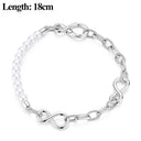 S Sterling Silver Bracelet Zirconia