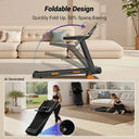 Space Saving Incline Treadmill 400 Lbs Capacity With 3 LED
