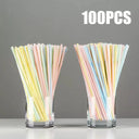 Colorful & Black Reusable Party Straws Eco-Friendly Essential
