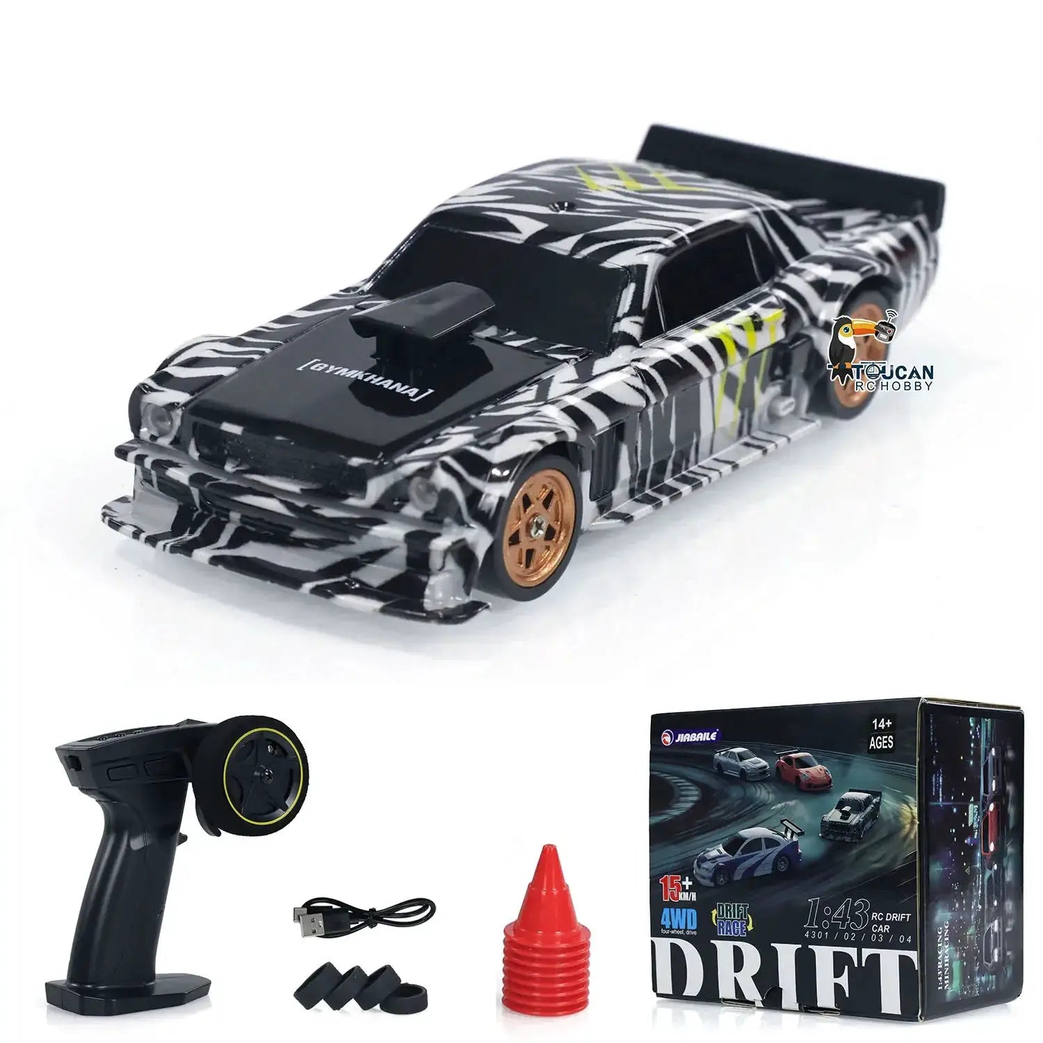 RC Mini Race Car 1To43 Scale 4WD High Speed Gift For Teens