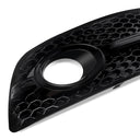 1Pair Black Honeycomb Fog Light Cover Grille Audi Q5 2009-2012
