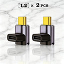 USB C Adapter - 40Gbps Angled Type C Extender