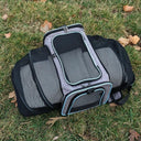 Portable Soft-Sided Cat Carrier Handbag with Expandable Bag