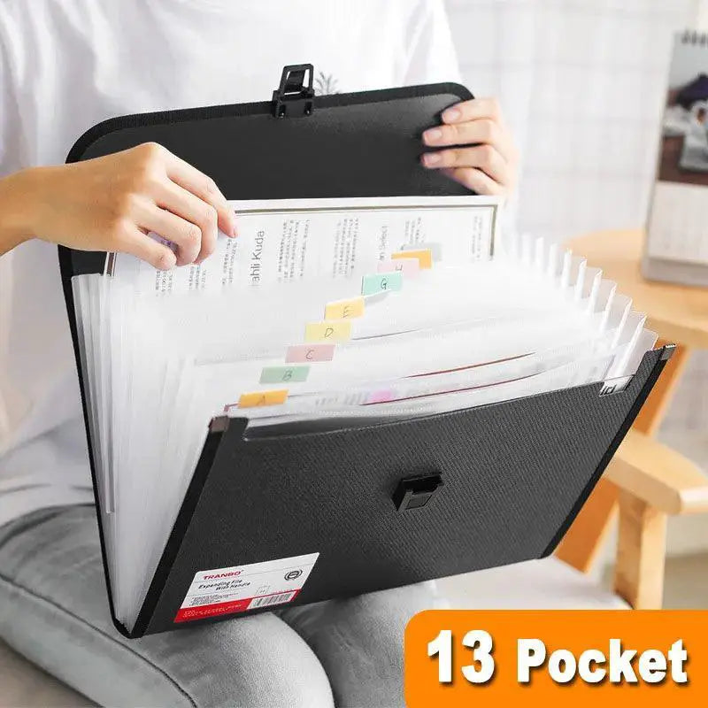 Vertical A4 File Folder Thickened PP Plastic Organizer