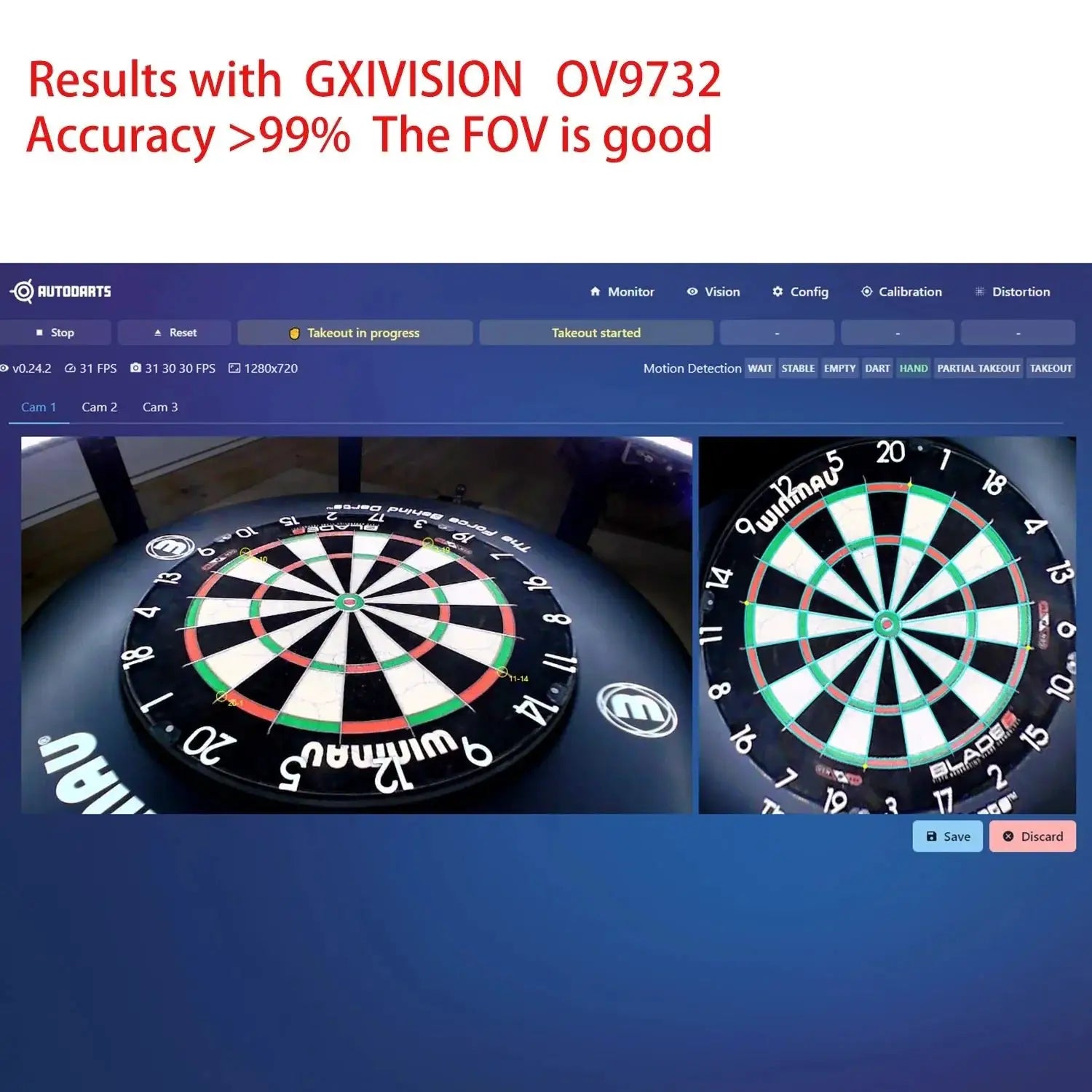 GXIVISION 3 Camera USB Module For Autodarts Scoring Triple Camera No Driver - stepyours.com