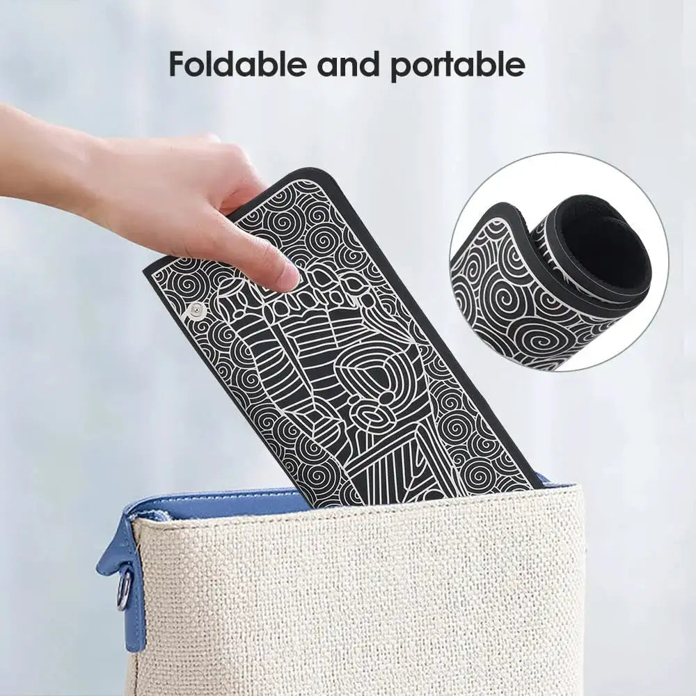 EMS Electric Foot Massager Pad Portable Rechargeable 19 Levels 8 Modes Muscle Stimulator for Pain Relief Blood Circulation Home Office Travel