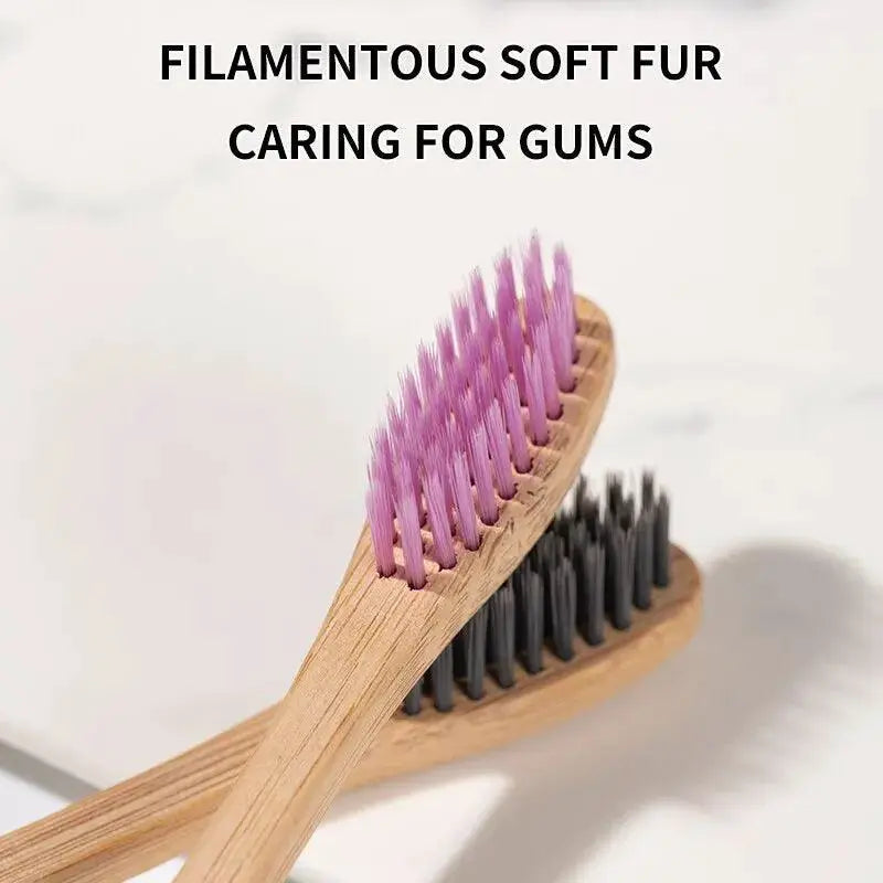 Eco Friendly Bamboo Toothbrush Set for Gentle Oral Care